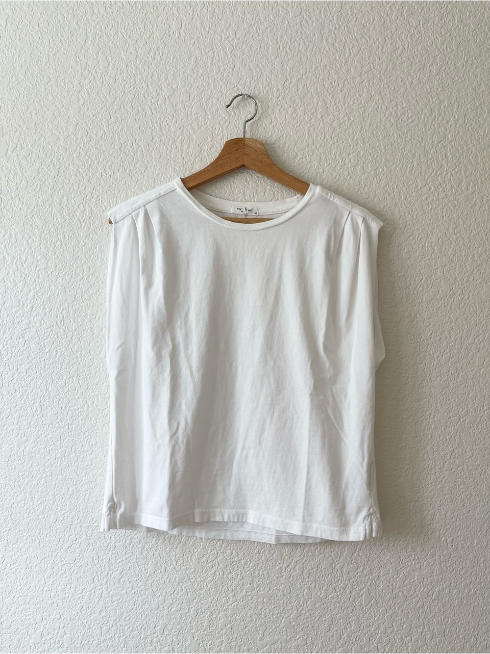 rag & bone The Slub Pleat Tee White